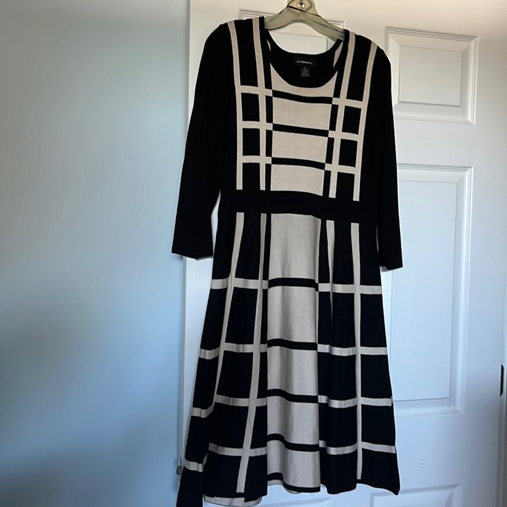 Liz Claiborne knit fit and flair dress